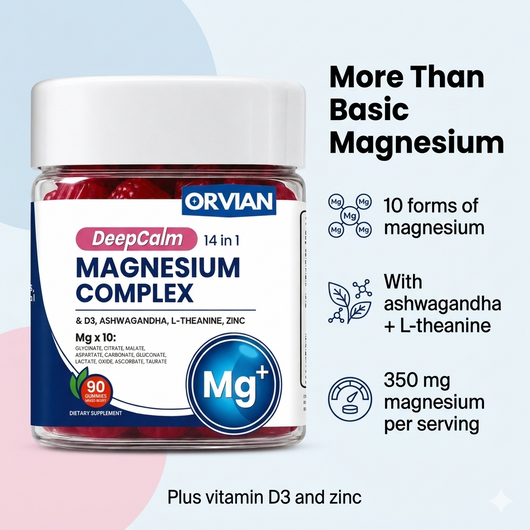 Orvian 14 in 1 Magnesium Complex Gummies