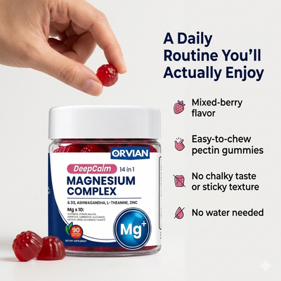 Orvian 14 in 1 Magnesium Complex Gummies