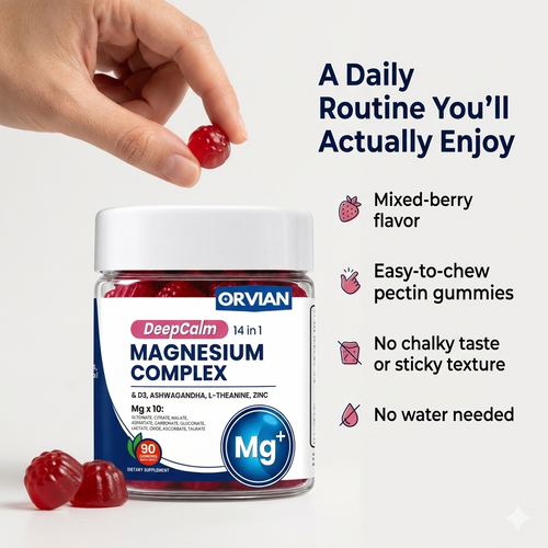 Orvian 14 in 1 Magnesium Complex Gummies