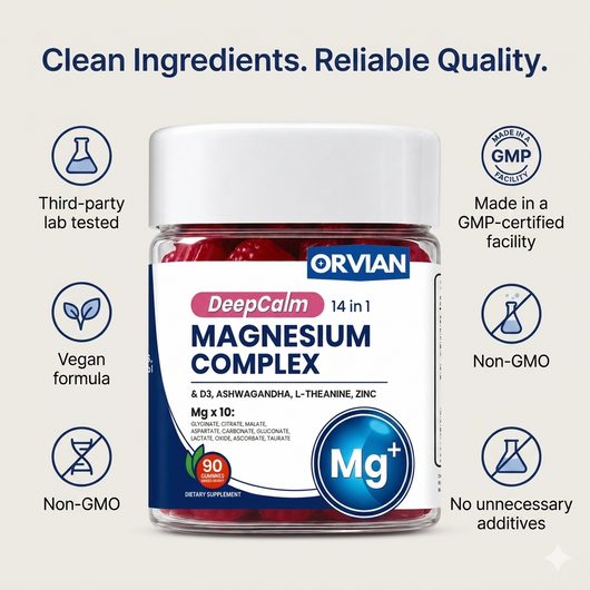 Orvian 14 in 1 Magnesium Complex Gummies